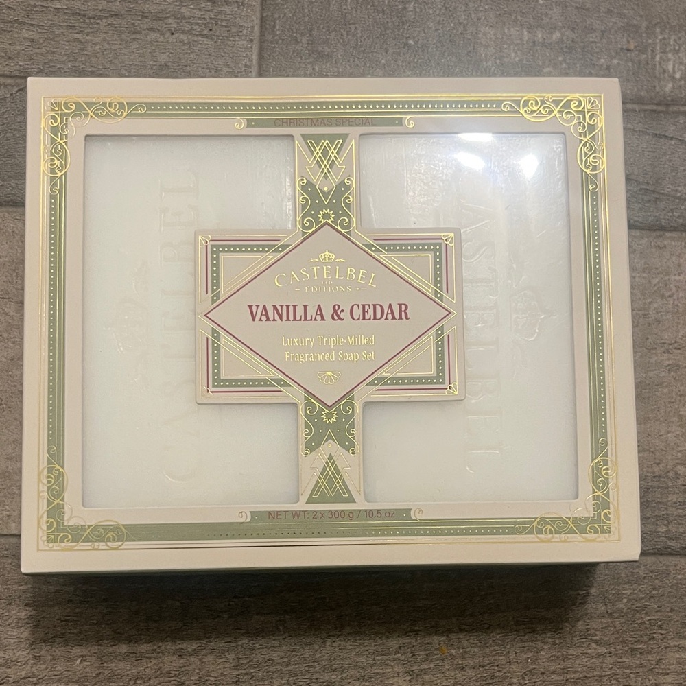 Vanilla & Cedar Hand Soap Set - White